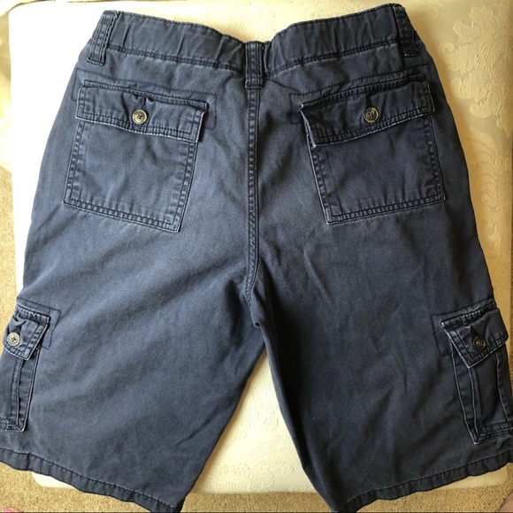 Boys Arizona Navy Cargo Shorts Adjustable Waist - Picture 2 of 6